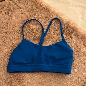 Blue lululemon sports bra